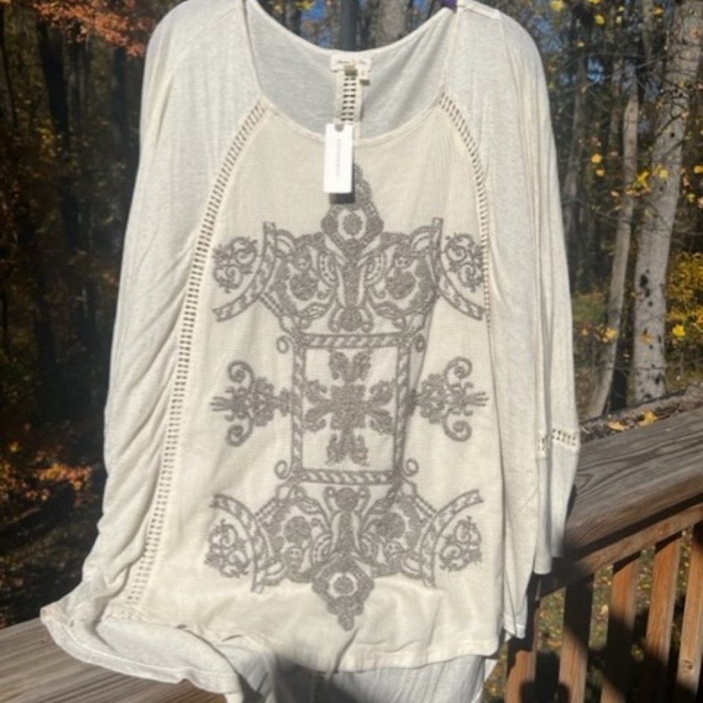 Meadow Rue Anthropologie Bohemian top NWT